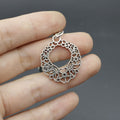 Zinc Alloy Hollow Flower Shape Keychain Bag Charm Gift Accessory view 3