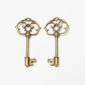 Zinc Alloy Key Charm Pendant No.903485 for DIY Necklace Bracelet Jewelry Making view 2
