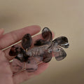 Korean Style Resin Gradient Flower Stud Earrings With Silver Needle Posts For Women view 3