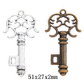 Zinc Alloy Key Charm Pendant No.666918 for DIY Necklace Bracelet Jewelry Making view 1