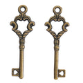 Zinc Alloy Key Charm Pendant No.331284 for DIY Necklace Bracelet Jewelry Making view 2