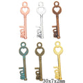 Zinc Alloy Key Charm Pendant No.038425 for DIY Necklace Bracelet Jewelry Making view 1