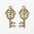 Zinc Alloy Key Charm Pendant No.106449 for DIY Necklace Bracelet Jewelry Making view 2