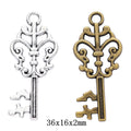 Zinc Alloy Key Charm Pendant No.106449 for DIY Necklace Bracelet Jewelry Making view 1