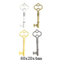 Zinc Alloy Key Charm Pendant No.881558 for DIY Necklace Bracelet Jewelry Making view 1