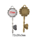 Zinc Alloy Key Charm Pendant No.249614 for DIY Necklace Bracelet Jewelry Making view 1