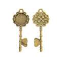Zinc Alloy Key Charm Pendant No.249614 for DIY Necklace Bracelet Jewelry Making view 2