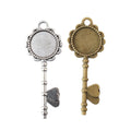Zinc Alloy Key Charm Pendant No.249614 for DIY Necklace Bracelet Jewelry Making view 4