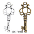 Zinc Alloy Key Charm Pendant No.487231 for DIY Necklace Bracelet Jewelry Making view 1
