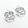 Zinc Alloy Tree Charm Pendant No.210535 for DIY Necklace Bracelet Jewelry Making view 3