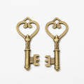 Zinc Alloy Key Charm Pendant No.028869 for DIY Necklace Bracelet Jewelry Making view 2