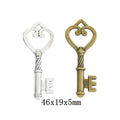 Zinc Alloy Key Charm Pendant No.028869 for DIY Necklace Bracelet Jewelry Making view 1