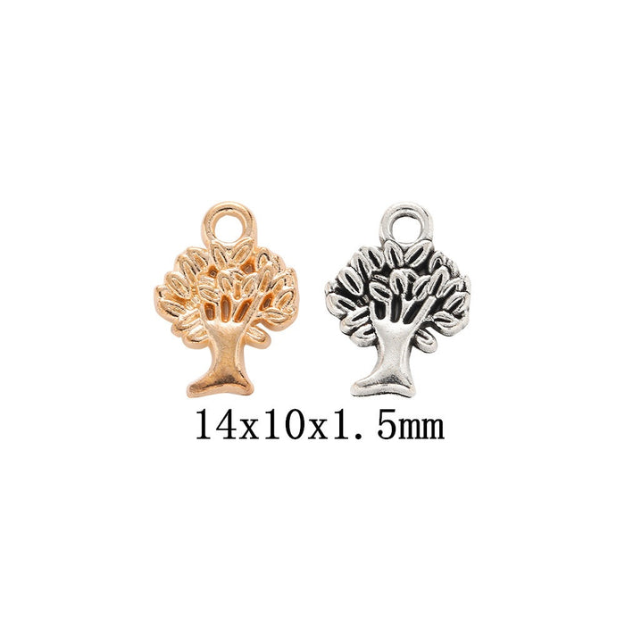 Zinc Alloy Tree Charm Pendant No.698449 for DIY Necklace Bracelet Jewelry Making