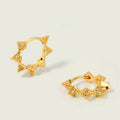 Petite Polygon Metal Stud Earrings Minimalist Hip Hop Street Style Fashion Ear Jewelry view 2