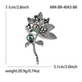 Alloy Enamel Flower Brooch Pin For Womens Dress Plant Decor view 5