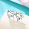European American Style Hollow Heart Stud Earrings For Women, Simple Elegant Small Versatile Ear Jewelry view 2