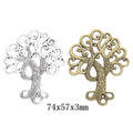 Zinc Alloy Tree Charm Pendant No.013238 for DIY Necklace Bracelet Jewelry Making view 1