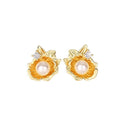 Simple Faux Pearl Shell Flower Stud Earrings French Vintage Light Luxury Elegant Jewelry view 5