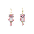 Cute Enamel Alloy Cartoon Cat Tail Dangle Drop Earrings For Women Creative Animal Charm Earrings view 5