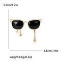 Alloy Enamel Sunglasses Brooch Creative Lapel Pin For Suits view 6