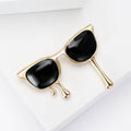 Alloy Enamel Sunglasses Brooch Creative Lapel Pin For Suits view 3
