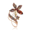Alloy Rhinestone Flower Brooch For Elegant Dresses And Suits view 5