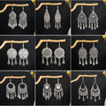 Vintage Bohemian Alloy Geometric Teardrop Chandelier Tassel Dangle Ethnic Travel Souvenir Earrings view 1