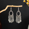 Vintage Bohemian Alloy Geometric Teardrop Chandelier Tassel Dangle Ethnic Travel Souvenir Earrings view 3