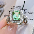 Luxury Vintage Statement Index Finger Ring With Lace Edge Long Rectangle Design For Women view 5