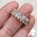 Light Luxury Interlaced Ring, Super Shiny Trendy Unisex Fashion Statement Jewelry view 3