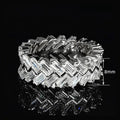 Light Luxury Interlaced Ring, Super Shiny Trendy Unisex Fashion Statement Jewelry view 5