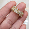 Light Luxury Interlaced Ring, Super Shiny Trendy Unisex Fashion Statement Jewelry view 1