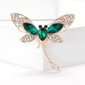 Alloy Rhinestone Dragonfly Brooch For Women's Dress Decoration view 1