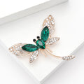 Alloy Rhinestone Dragonfly Brooch For Women's Dress Decoration view 3