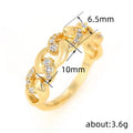 European Hip Hop Chain Ring For Men And Women, Vintage Street Style Adjustable Pinky Ring Accessory view 4