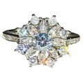 European American Snowflake Ring For Women Light Luxury Niche Designer Fashion Index Finger Ring view 5