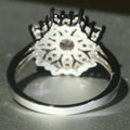 European American Snowflake Ring For Women Light Luxury Niche Designer Fashion Index Finger Ring view 3