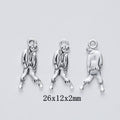 Antique Silver Zinc Alloy Ghost Charm Pendant No.463010 for DIY Necklace Bracelet Jewelry Making view 1
