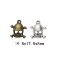 Zinc Alloy Skull Charm Pendant No.593778 for DIY Necklace Bracelet Jewelry Making view 1