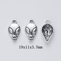 Antique Silver Zinc Alloy Skull Charm Pendant for DIY Necklace Bracelet Jewelry Making view 1