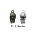 Zinc Alloy Skull Charm Pendant No.125366 for DIY Necklace Bracelet Jewelry Making view 1