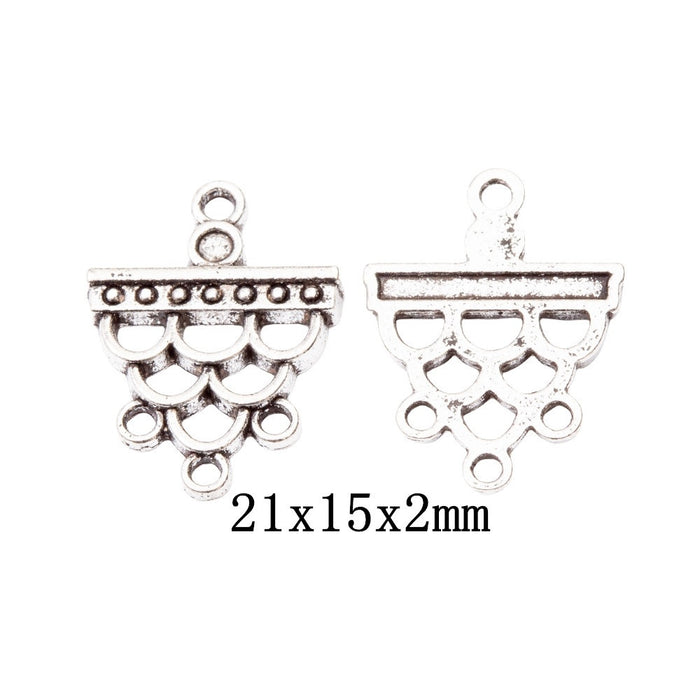 Antique Silver Zinc Alloy Charm Pendant No.151390 for DIY Necklace Bracelet Jewelry Making