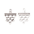Antique Silver Zinc Alloy Charm Pendant No.151390 for DIY Necklace Bracelet Jewelry Making view 3