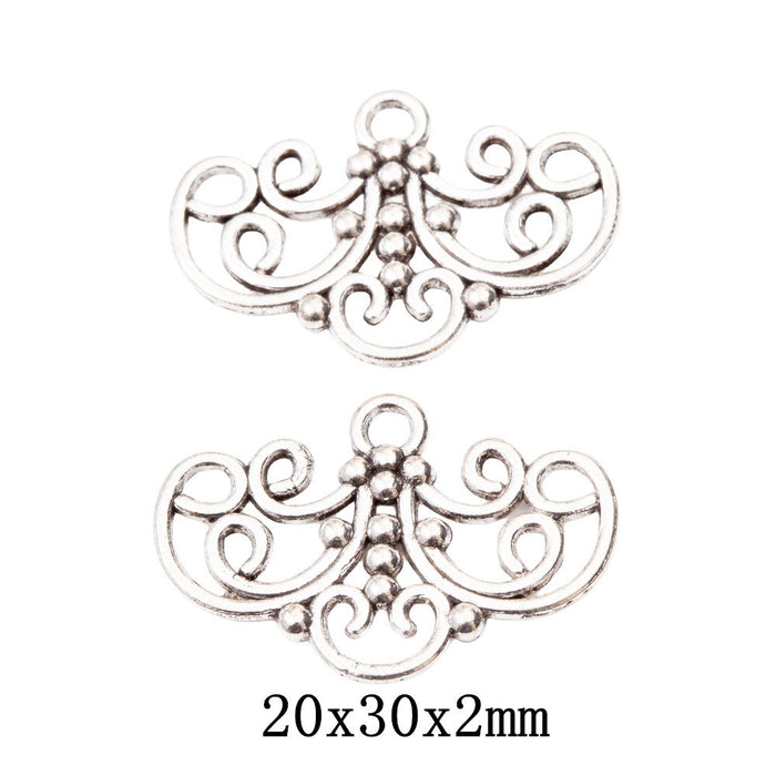 Antique Silver Zinc Alloy Jewelry Findings Accessories for DIY Jewelry Making – Silver