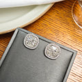 Elegant Silver Needle Square Bowknot Zircon Rhinestone Studs, Korean Minimal Luxury Women's Earrings view 3