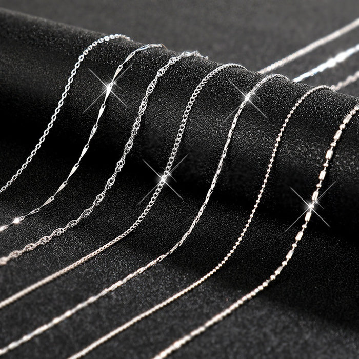 Fashion Box Chain Cross Chain Wave Snake Bone Melon Seed Lip Chain Collarbone Necklace