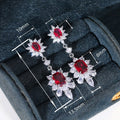 Luxury Long Court Style Drop Earrings Royal Queen Princess Celebrity Statement Earrings view 5