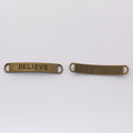 Zinc Alloy Believe Charm Pendant for DIY Necklace Bracelet Jewelry Making view 3