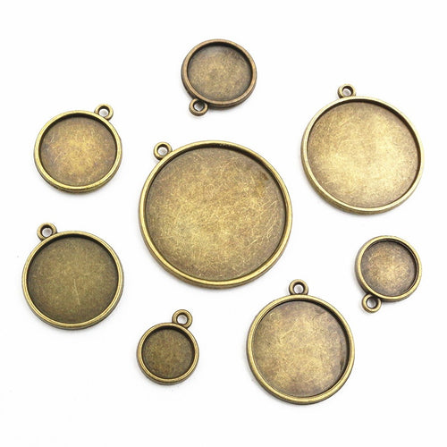 30mm Gold Zinc Alloy Charm Pendant No.646121 for DIY Necklace Bracelet Jewelry Making