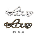 Zinc Alloy Love Charm Pendant No.963603 for DIY Necklace Bracelet Jewelry Making view 1